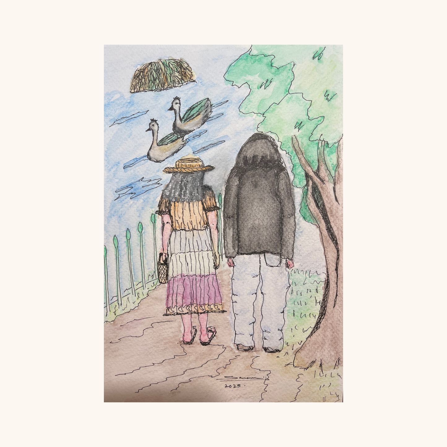 Elderly Woman With Grandson