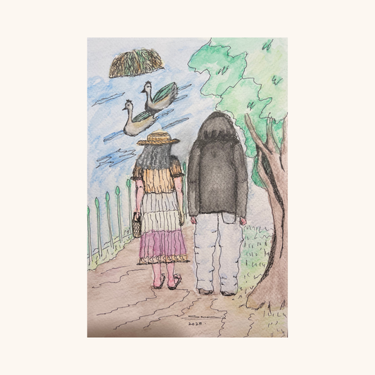 Elderly Woman With Grandson