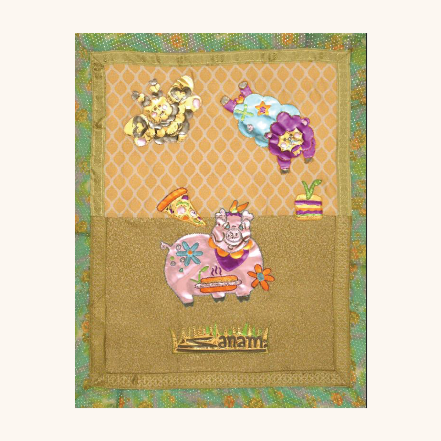 Pig With Sheep And Bee